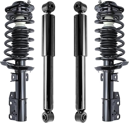 Miniatura 54 de Detroit Axle - Kit de amortiguadores de 4 puntales para Ford Escape 14-19, 2 puntales delanteros con resorte helicoidal 2 amortiguadores traseros