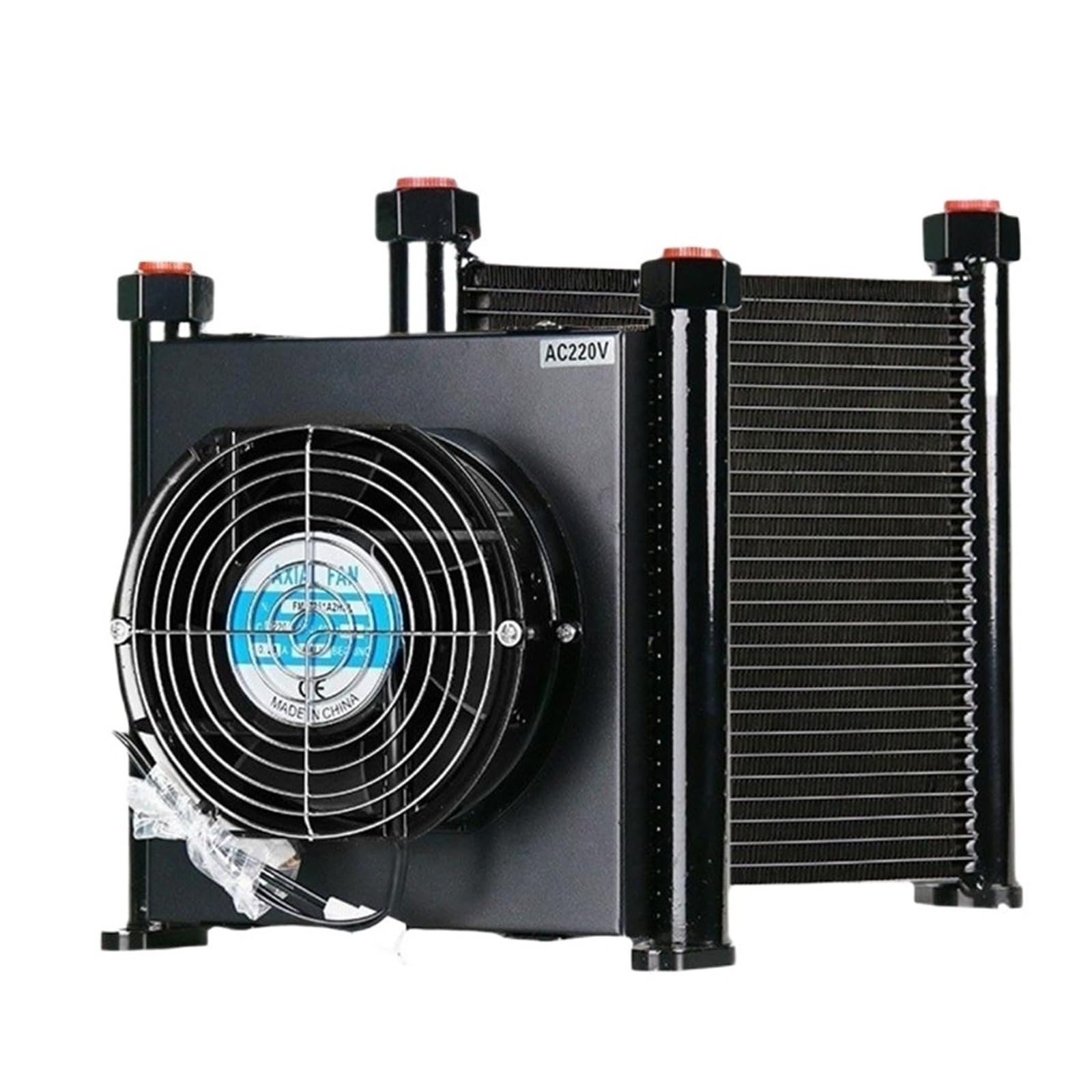 AJ1025T-CA 25L/MIN Flusso Idraulico Di Raffreddamento Ad Aria In Lega Di Alluminio Mini Olio Scambiatore Di Calore Radiatore Operazione stabile