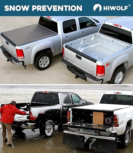 Miniatura 7 de Cubierta enrollable suave para caja de camioneta para camioneta Frontier 2005-2025 y Suzuki Equator 2009-2012 con caja de 59.5 pulgadas con sistema