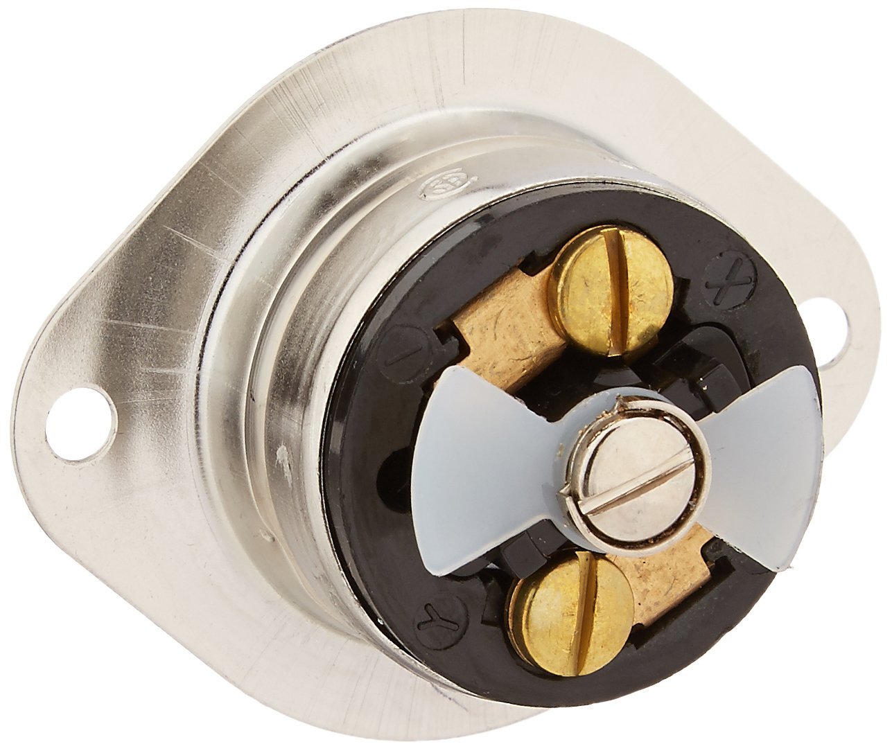 Locking Flanged Receptacle, Std, 15A, Ml-3R