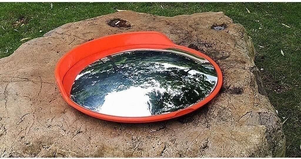 Road turning convex safety mirror, parking lot wide-angle mirror, safety blind spot mirror(Color:60cm)