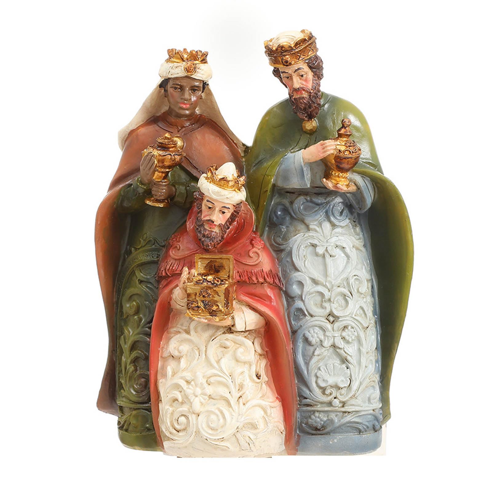 Tsophreniq Christmas Nativity Scene Decoration Featurings Holy Christmas Figurines for Holiday Decors Religious Figurine Holy Decors