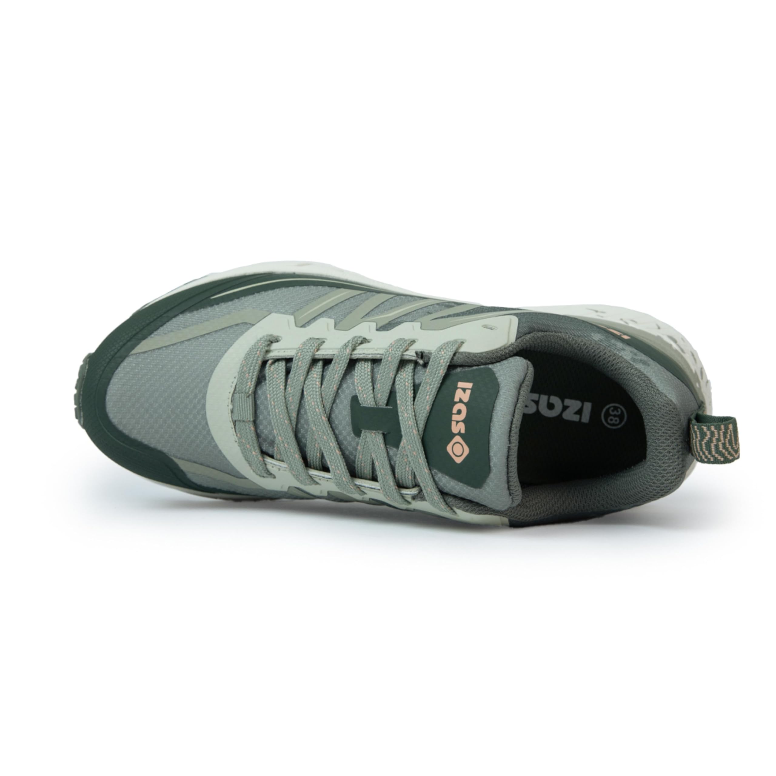 Izas Eden W Zapatilla Multiactividad de Mujer para Terreno Medio-Alto para Trekking y Senderismo Técnico, Malla Técnica Transpirable, Plantilla EVA, Tacos 4mm