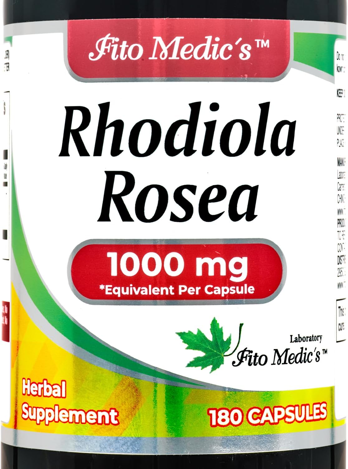 Lab – rhodiola rosea – rhodiola rosea Supplement -180 Caps – Ultra high Absorption.
