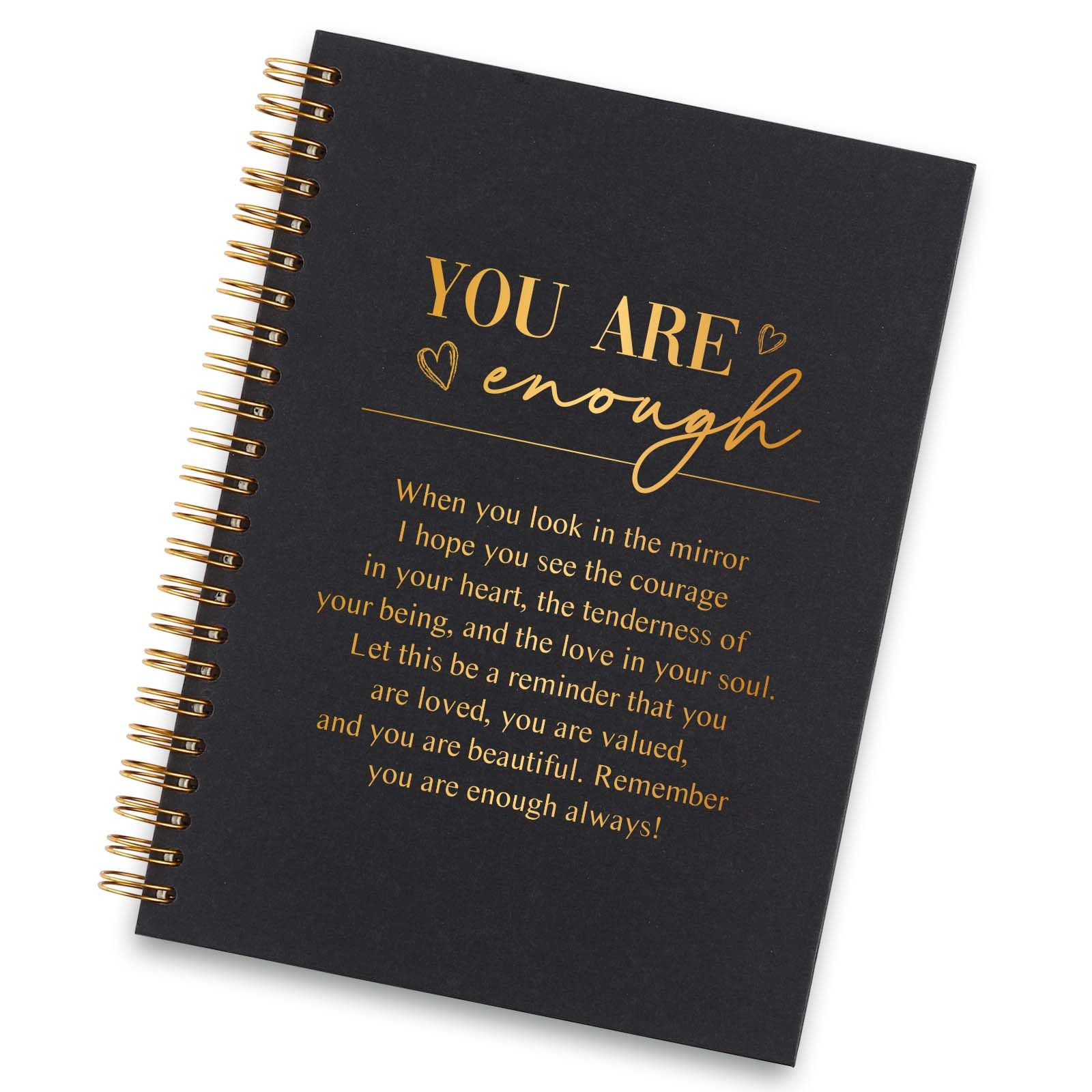Carnet à spirales ZXW35 You Are Enough, finition de qualité supérieure