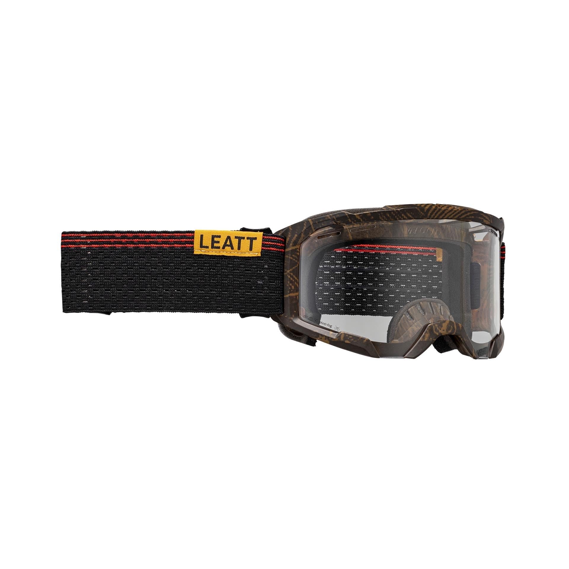 LEATT 6009554072963 Masque Velocity 4.0 MTB X-Flow-Timber-Ecran Clair 83%, Unisex Adulto, mutlicolore, Talla única
