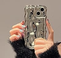 Vista 32 de FABSPARK Funda para iPhone 11, Patrón de Burbujas de Meteorito 3D Electrochapado Galvanizado con Brillos Marco Ondulado Rizado Funda Brillante, TPU