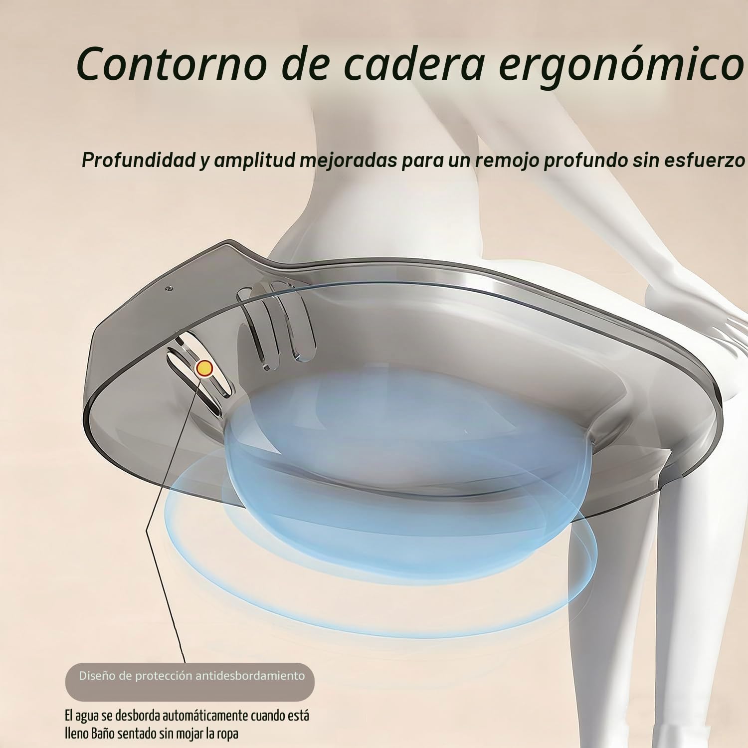 Baño de Asiento,con Manguera de lavado,para Cuidados Posparto, Hemorroides, Embarazadas y Ancianos