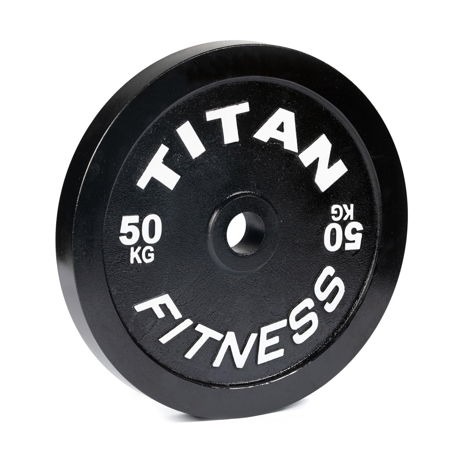 Titan Fitness 50 KG Olympic Calibrated Steel Powerlifting Plate, Machine Precision Steel Discs, Sold Individually