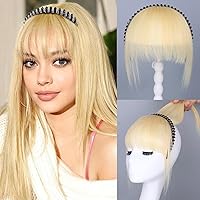 Vista 13 de G&T - Flequillo con clip, 100% cabello humano, flequillo francés, extensiones de cabello con clip, para mujeres y niñas, extensiones de cabello