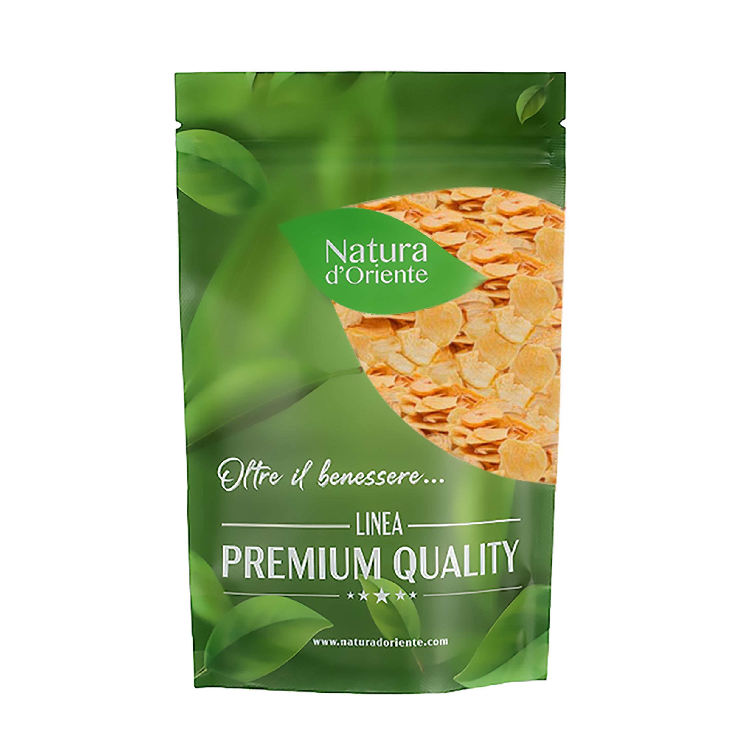 NATURA D'ORIENTE Aglio Disidratato a Fette 1 Kg - 100% Naturale, Fette di Aglio Essiccato per Cucina e Benessere