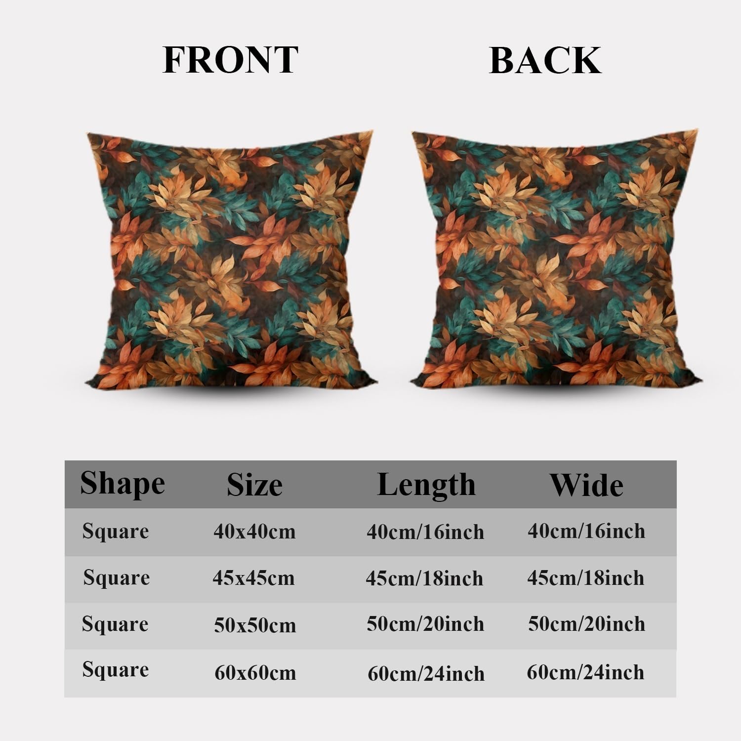 2 Federe Decorative Autunnali 45x45 Cm | Quadri Con Zucca E Camioncino | Tela Poliestere Per Divano - 5