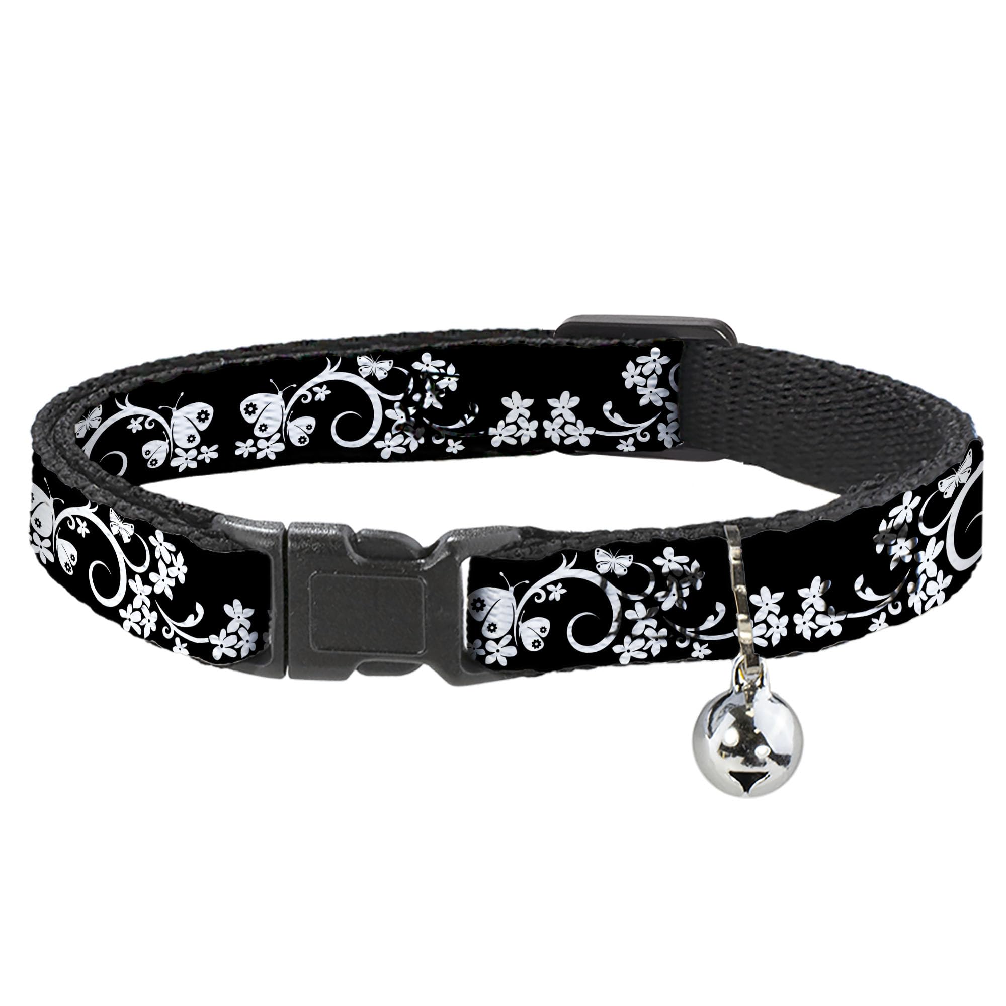 Collar para gato Buckle-Down de mariposas mediano ajustable de 20 a 30 cm