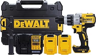 DEWALT DCD996P2 18V 13mm XR Li-ion Premium Cordless Hammer Drill Machine Driver with Brushless Motor with 2x5.0Ah Battery ...