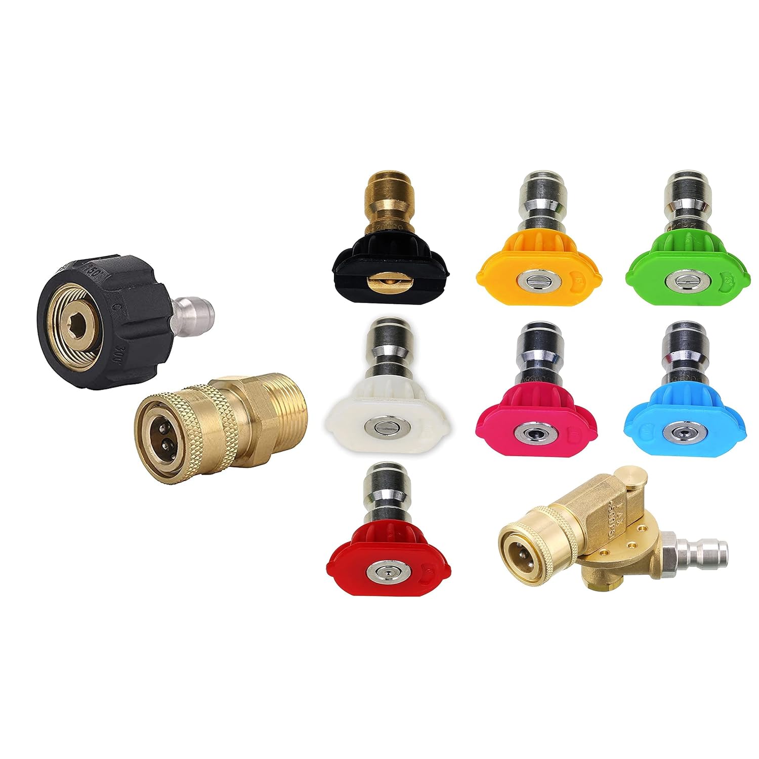 M MINGLE Pressure Washer Adapter Set, Pressure Washer Accessories Kit