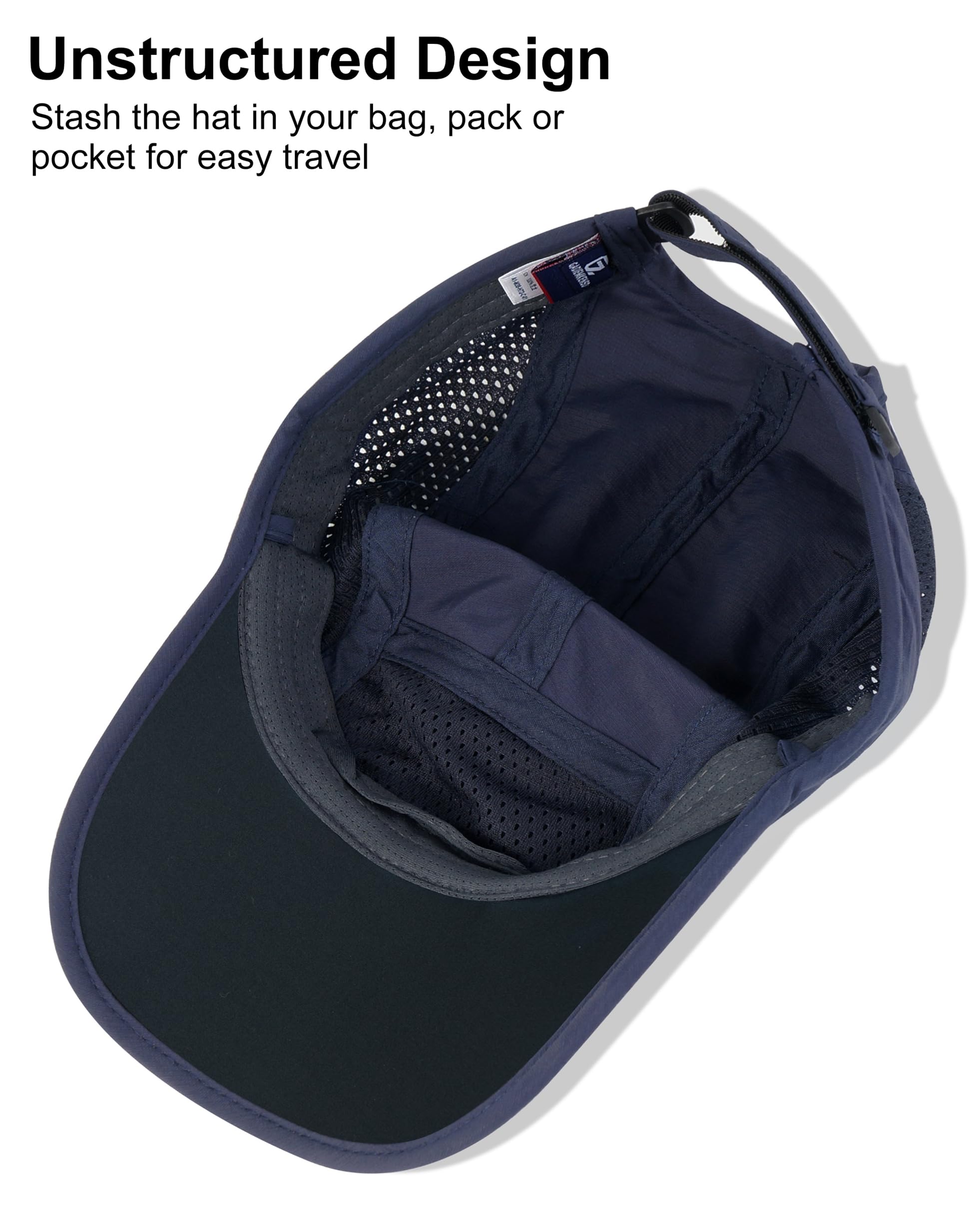 GADIEMKENSD Folding Outdoor Hat UPF 50+ Sun Protection Mesh Sport Hat