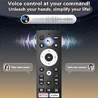 Vista 4 de Reemplazo de control remoto por voz para Hisense Smart Google TV, compatible con Hisense QLED UHD Mini-LED ULED Google TVs