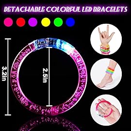 90 Pcs Glow Sticks LED Bracelets, Glow in the Dark Party Supplies for Kids/Adults, Flashing Light up Toys Goodie Bags Stuffers, Christmas Neon Accessories Carnival Birthday Concert Party Favors