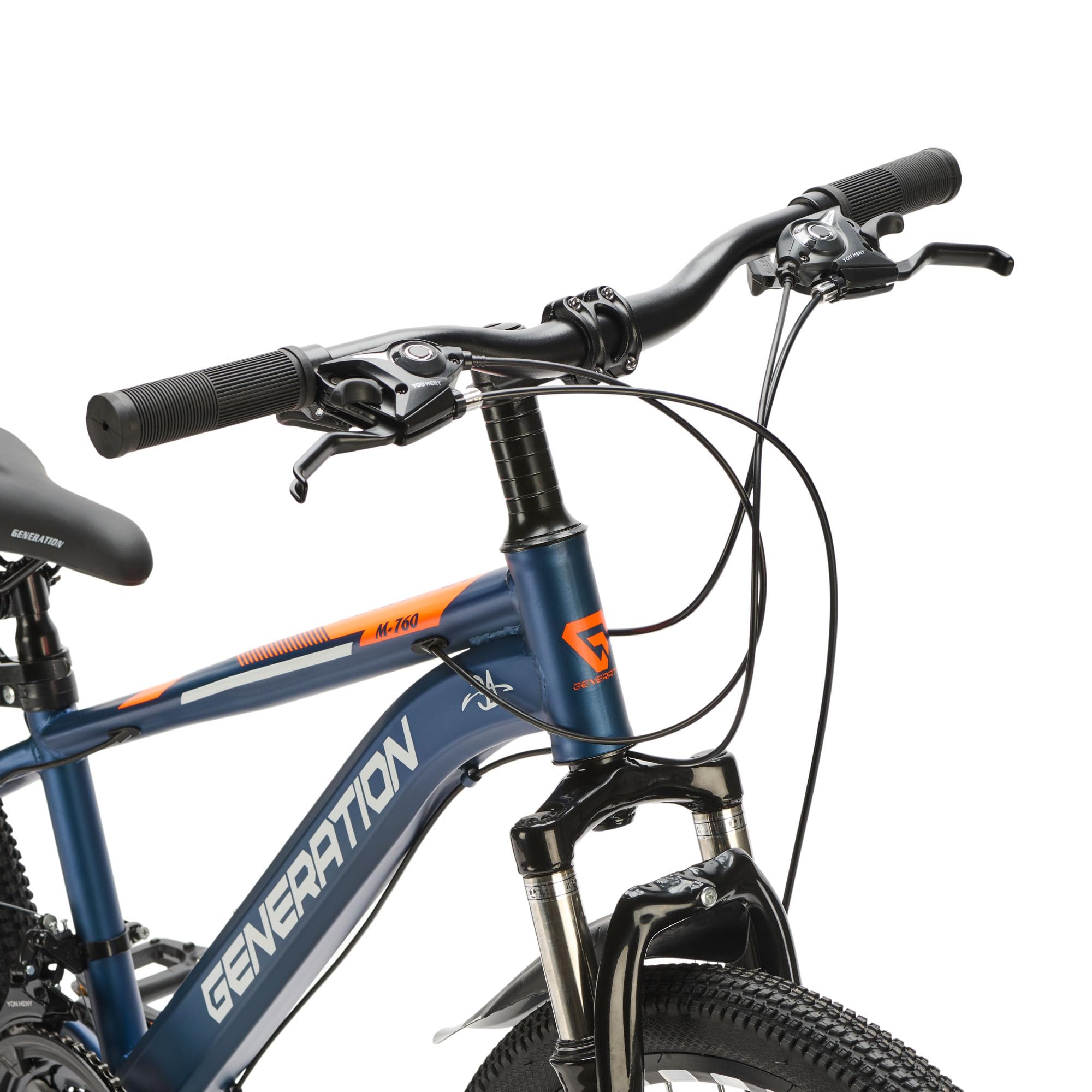 Generation M-760 Mountainbike 24 Zoll - Kinderfahrrad - Scheibenbremsen - 21 Gänge - Blau