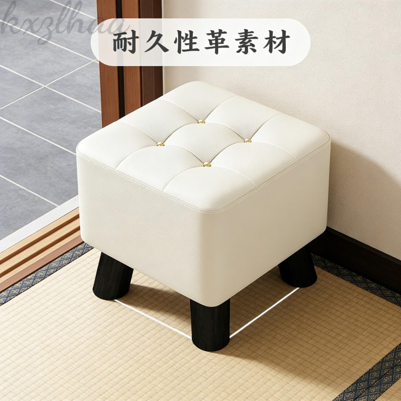 Amazon.co.jp: kxzlhaa 布艺フットスツール 脚置きスツール ソファ
