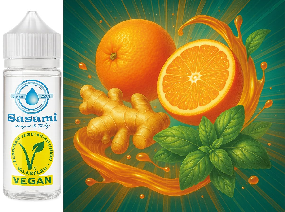Spice Grove – pomarańcza–imbir–bazylia aromat koncentrat – Wegański – Sasami – 100ml