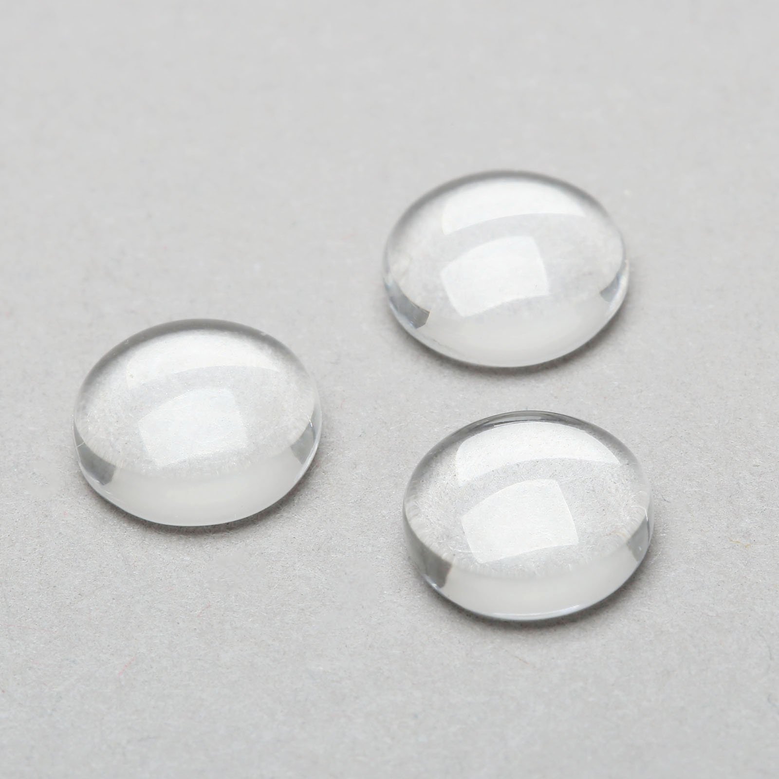 Amazon | 100個入り ガラスカボション 10mm 半球ガラス ラウンドビーズ