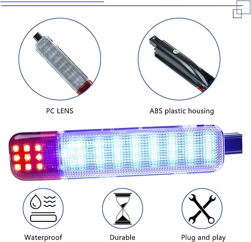 Miniatura 4 de Panel de luz LED para puertas interiores, luces de cortesía compatibles con Chevy Silverado GMC CK, Sierra 1500 2500 3500, Suburban, Avalanche,