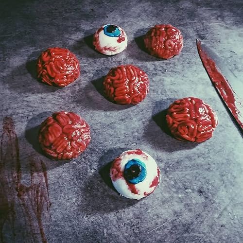 Miniatura 6 de Moldes de silicona para el cerebro, 2 unidades, velas de cerebro de chocolate para decoración de pasteles, dulces, decoración de cupcakes, pop,