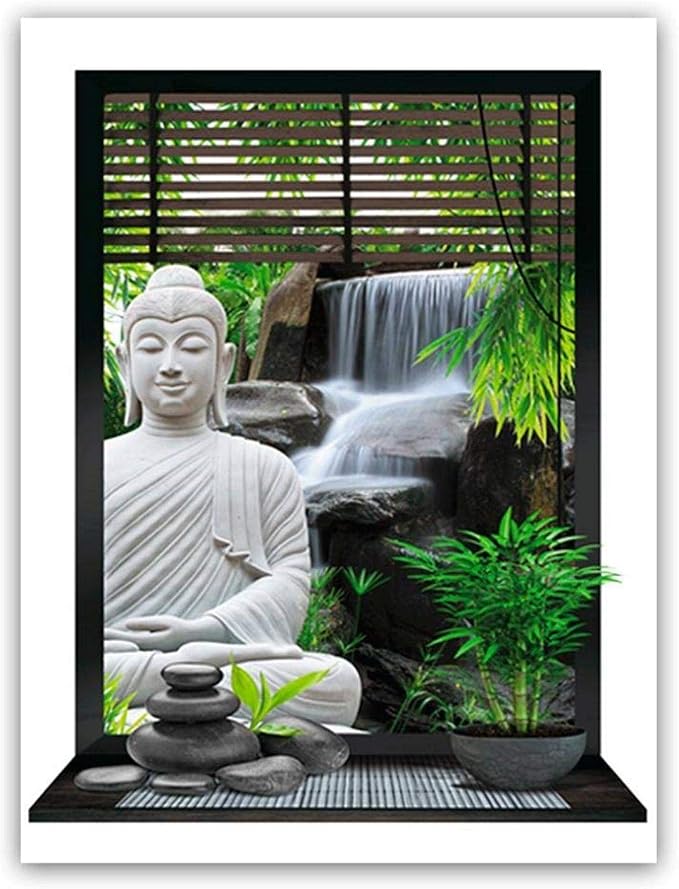 Sticker Mural Zen Trompe l il Amazon.fr Bricolage
