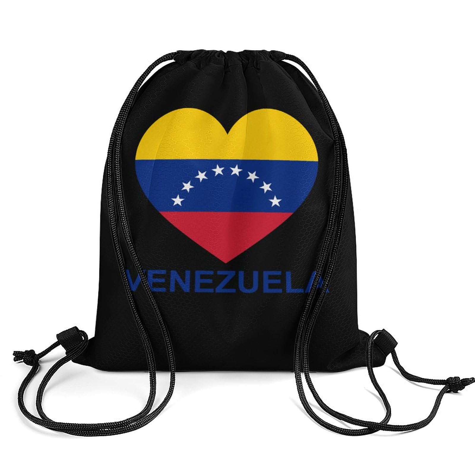 Love Venezuela Drawstring Backpack Durable Sport Gym Bags Daypack for Men Women 35 * 42cm