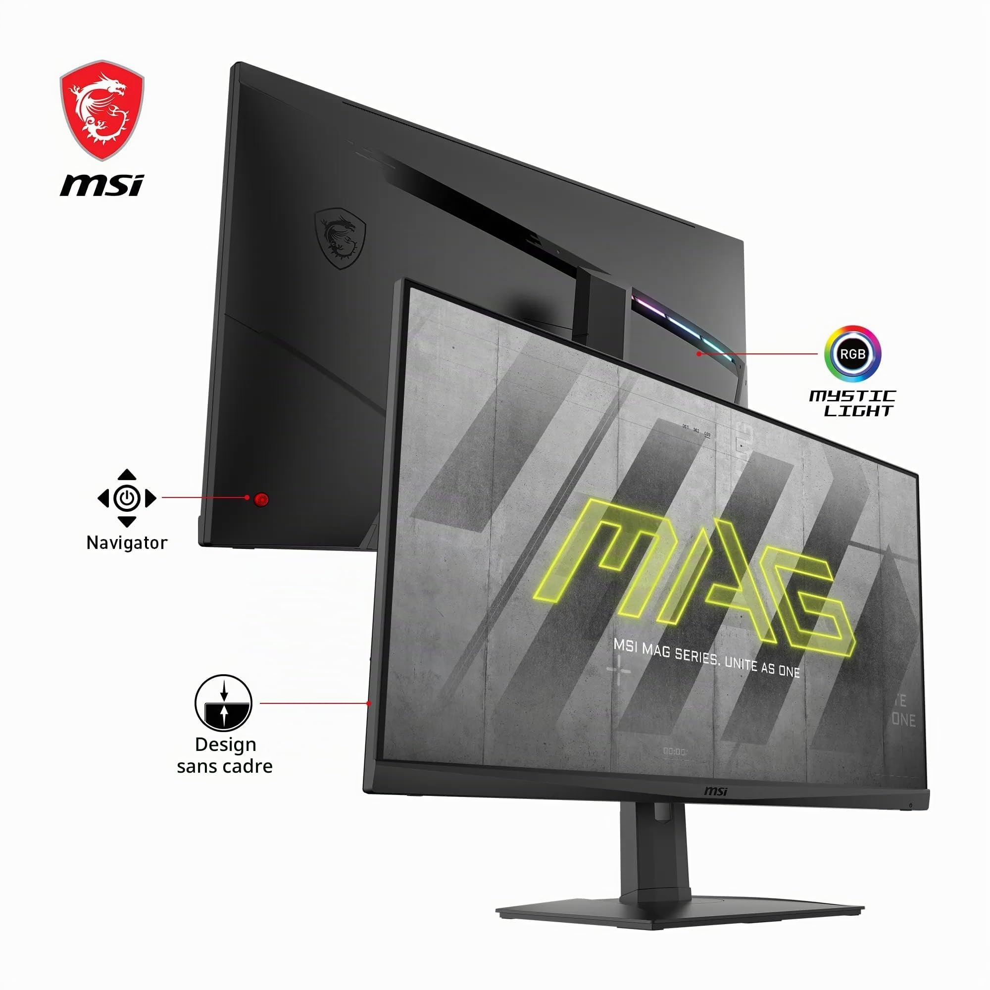 MSI MAG321QR-QD Écran Gaming 31.5" WQHD - Dalle IPS Quantum Dot 2560x1440, 170Hz/1ms, Gamme de Couleurs 140% sRGB, DisplayHDR 400, FreeSync Premium - HDMI 2.0b, DP 1.2a, USB Type-C