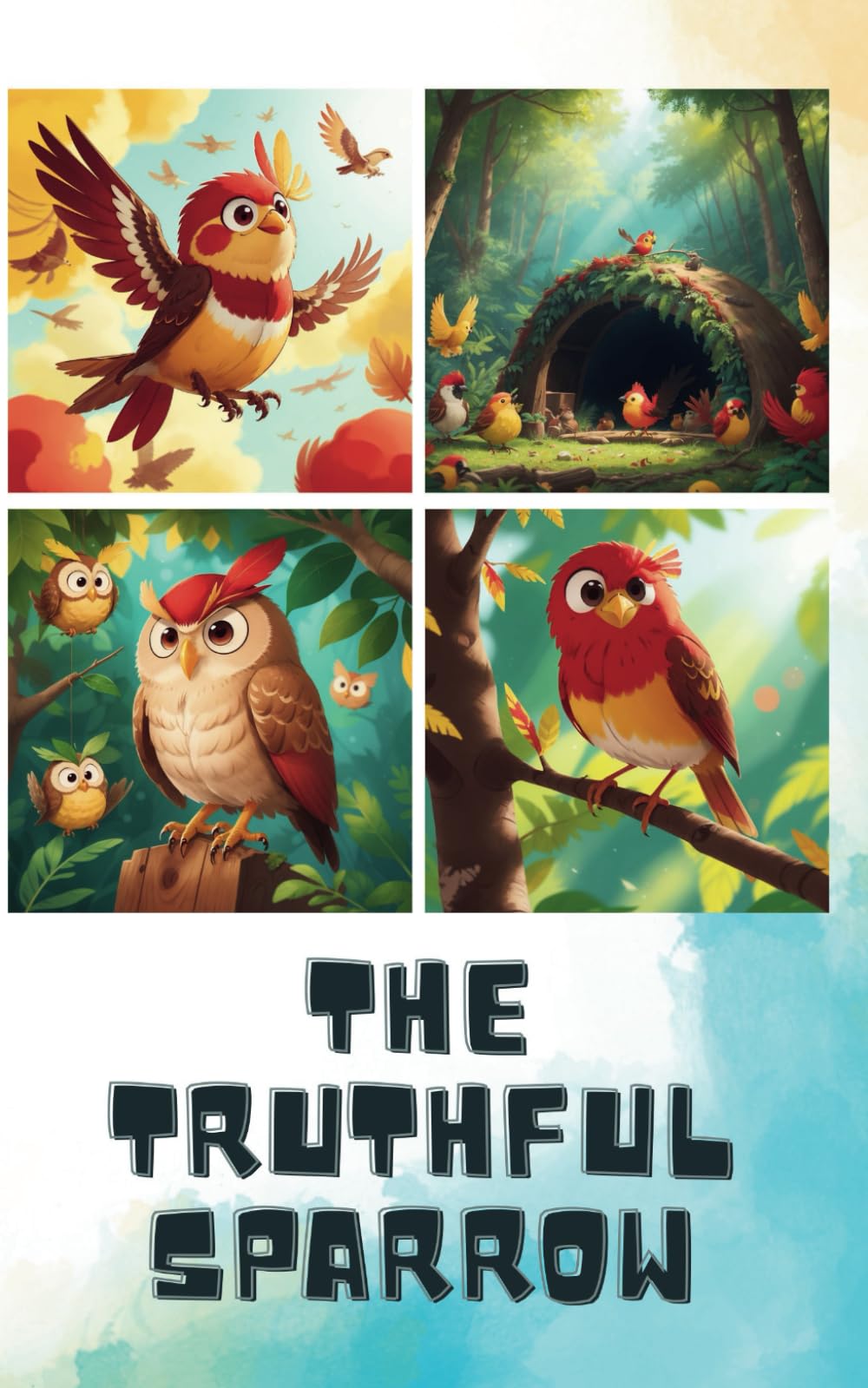 The Truthful Sparrow, children's book, short story, truth and honesty, Ideal for young kids and parents