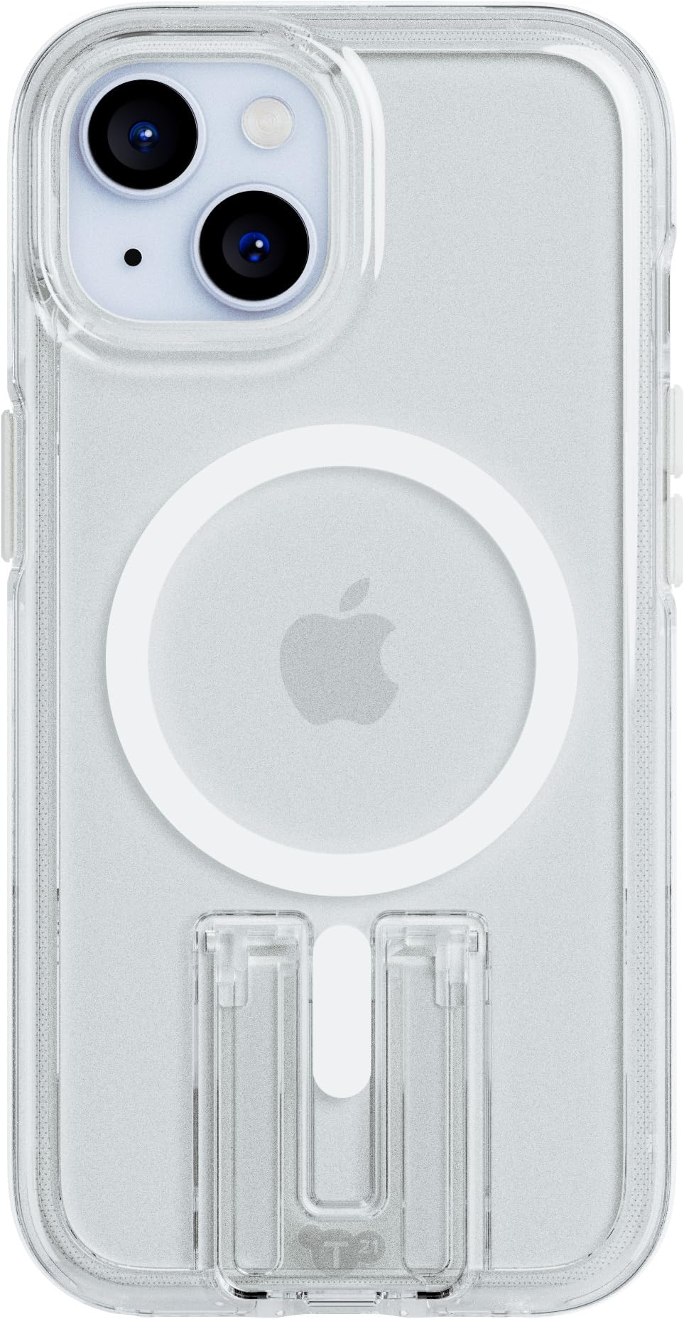 tech21Evo Crystal Kick case for iPhone 15 /16e - Compatible with MagSafe - Impact Protection Case - White