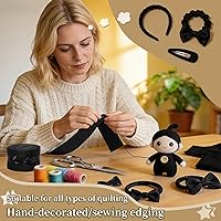 Vista 6 de Jelly Rolls de 40 piezas, tiras de tela para acolchar, tela para patchwork, tela de algodón acolchado, patchwork para manualidades