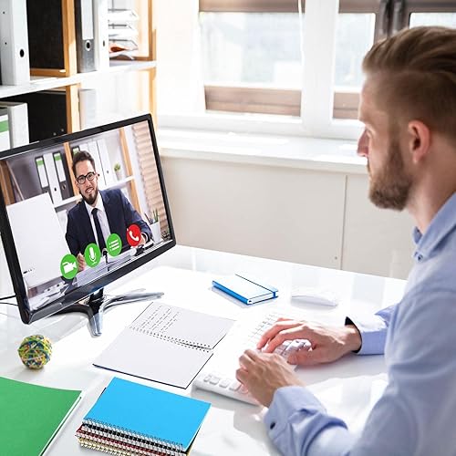 Miniatura 6 de Nezyo 6 cuadernos con forro en espiral A5 de 5.7 x 8.3 pulgadas, cuadernos de viaje, cuaderno de bocetos en espiral, bloc de notas con rayas