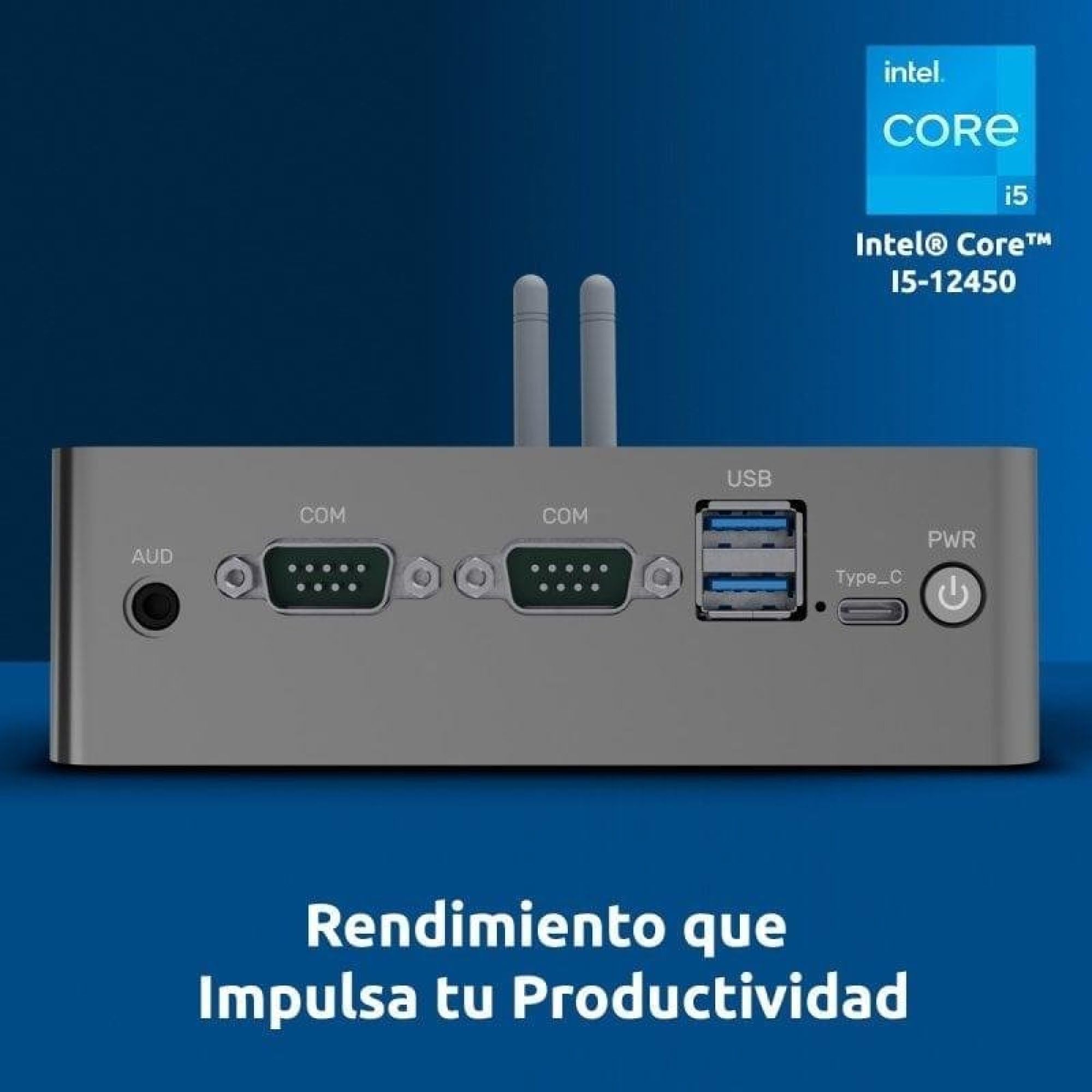 Alurin Mini PC Unit, Intel Core i5, 16GB, 500GB, Senza Sistema Operativo, Computer Compatto da Ufficio, Triplo Monitor, HDMI DisplayPort, USB-C, WiFi 5 Bluetooth, Supporto VESA, Grafica Intel UHD | Mini PC