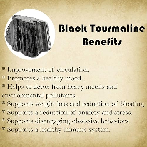Miniatura 6 de Black Tourmaline Orgonite Pyramid W/Flower of Life Healing Crystal Pendant, Pyramid Crystal Gemstone Pyramid for Meditation, Motivation, Positivity