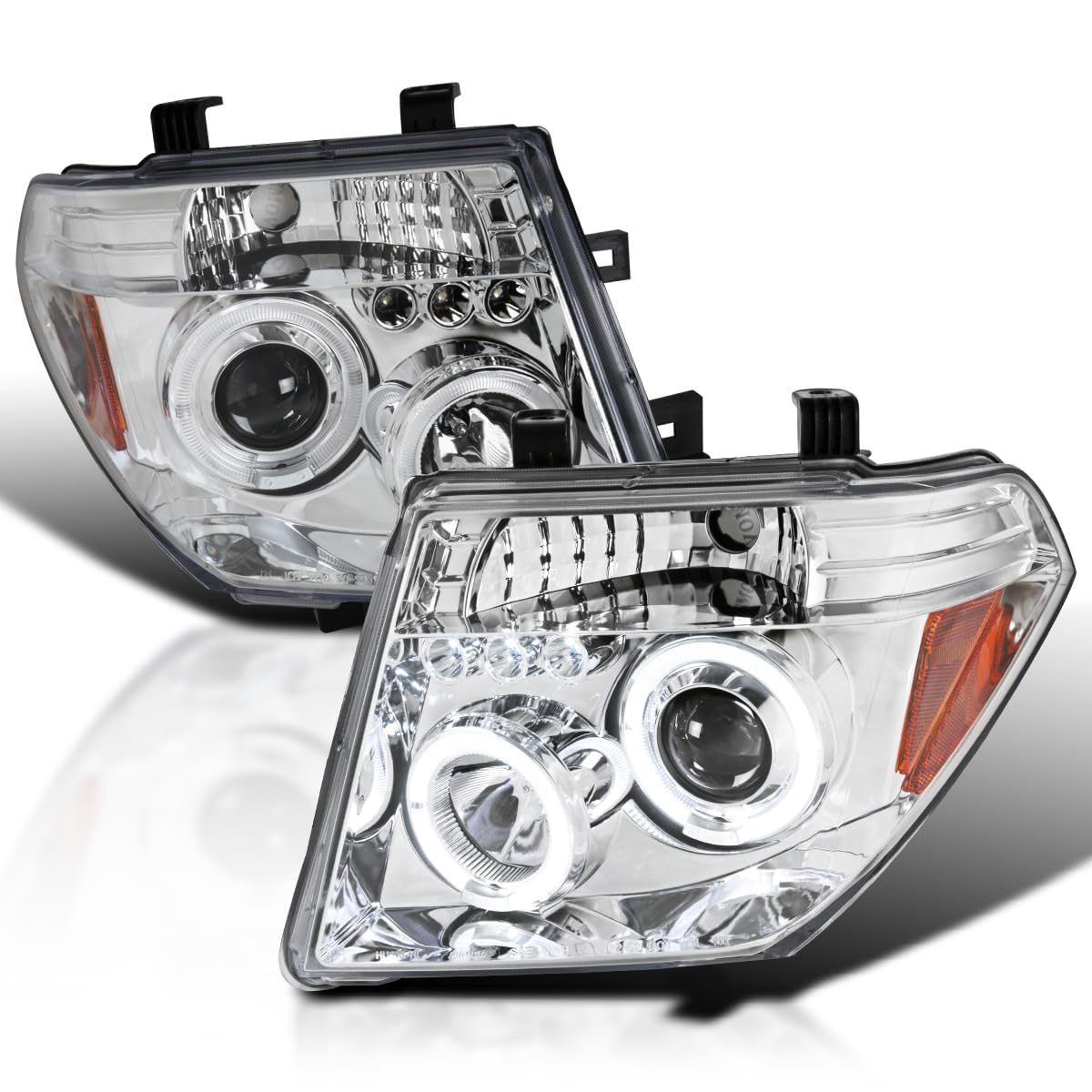 Spec-D Tuning 2LHP-PATH05-TM Chrome Projector Headlight (Halo Led)