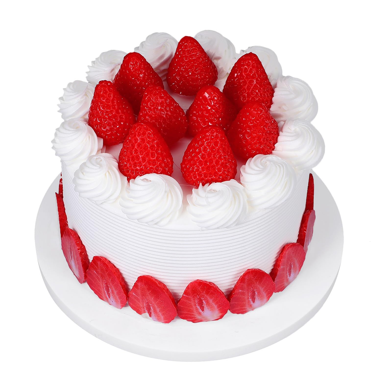 Gâteau anniversaire artificiel 15 cm pour remplacer les modèles périssables