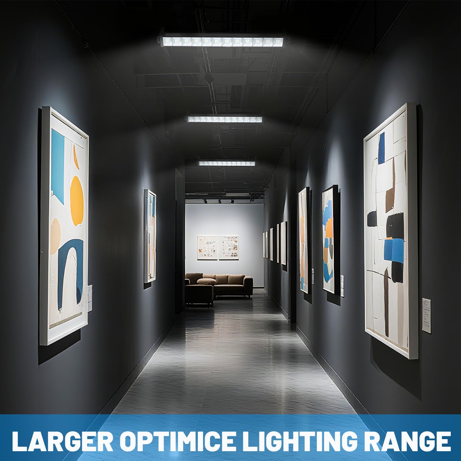 2 Pack 40W LED Shop Lights 6000K 4800LM Daylight White Garage Light with 6 5FT Power Cord Switch — view 4