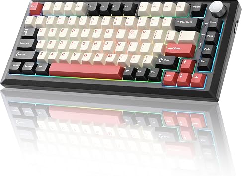 Y75 Wireless Mechanical Keyboard,2.4GHz/BT/Wired Gaming Keyboard