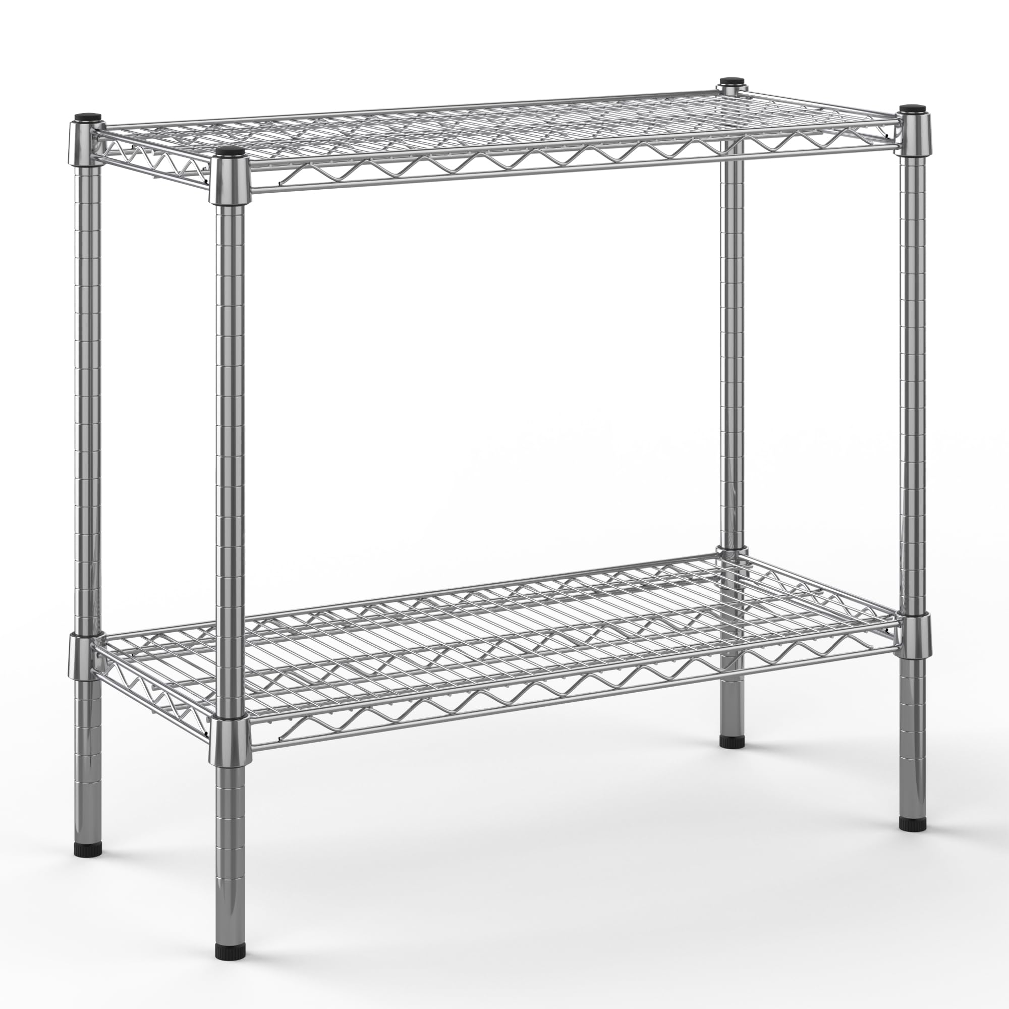 14" Deep x 30" Wide x 27" Height Wire Shelving Kit | 2-Tier | NSF Commercial Storage Rack Unit