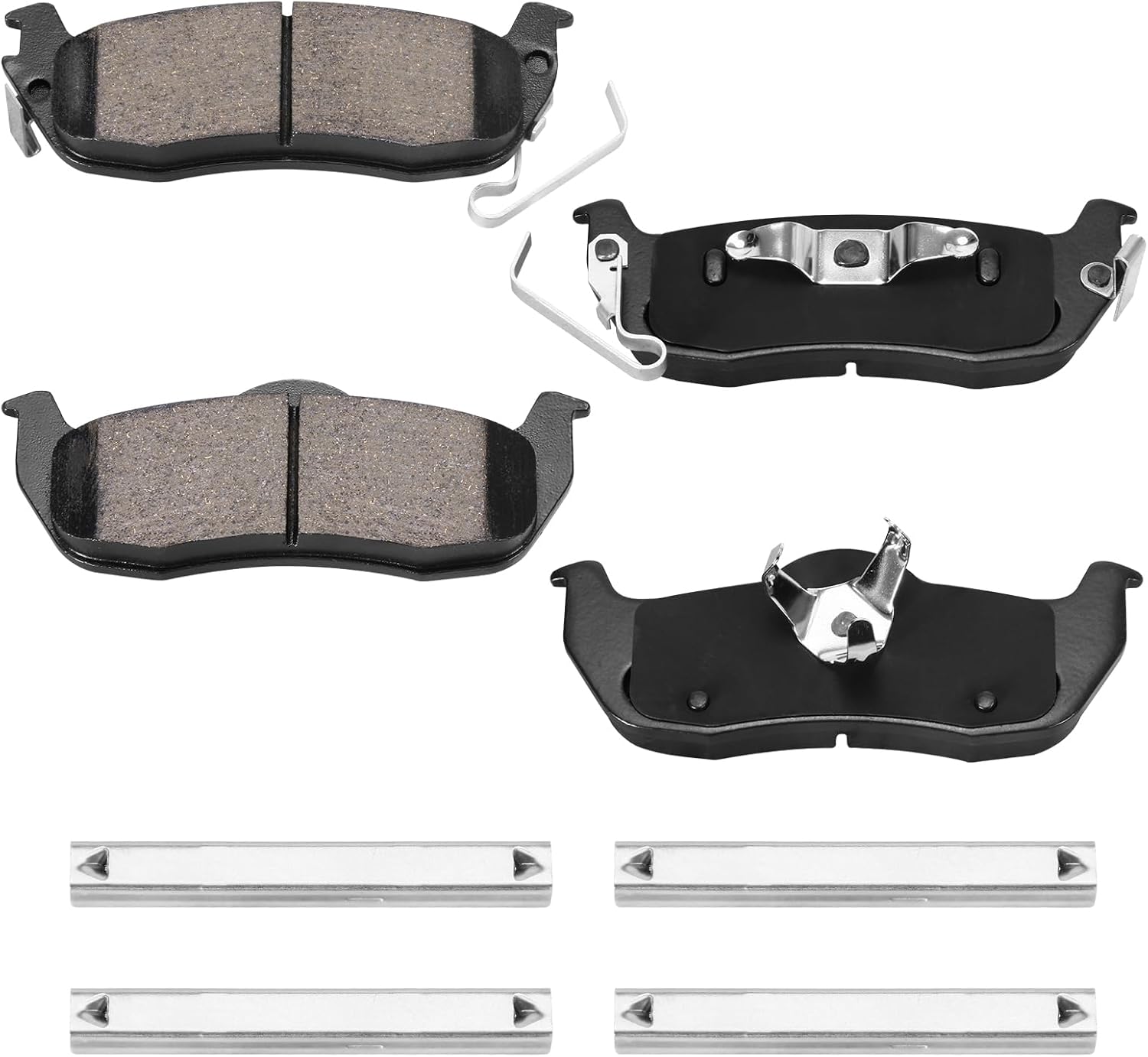 Disc Brake Pads HZ1041 Semi-Metallic Rear Compatible With Jeep Nissan Grand Cherokee TITAN Armada Commander Pathfinder INFINITI QX56