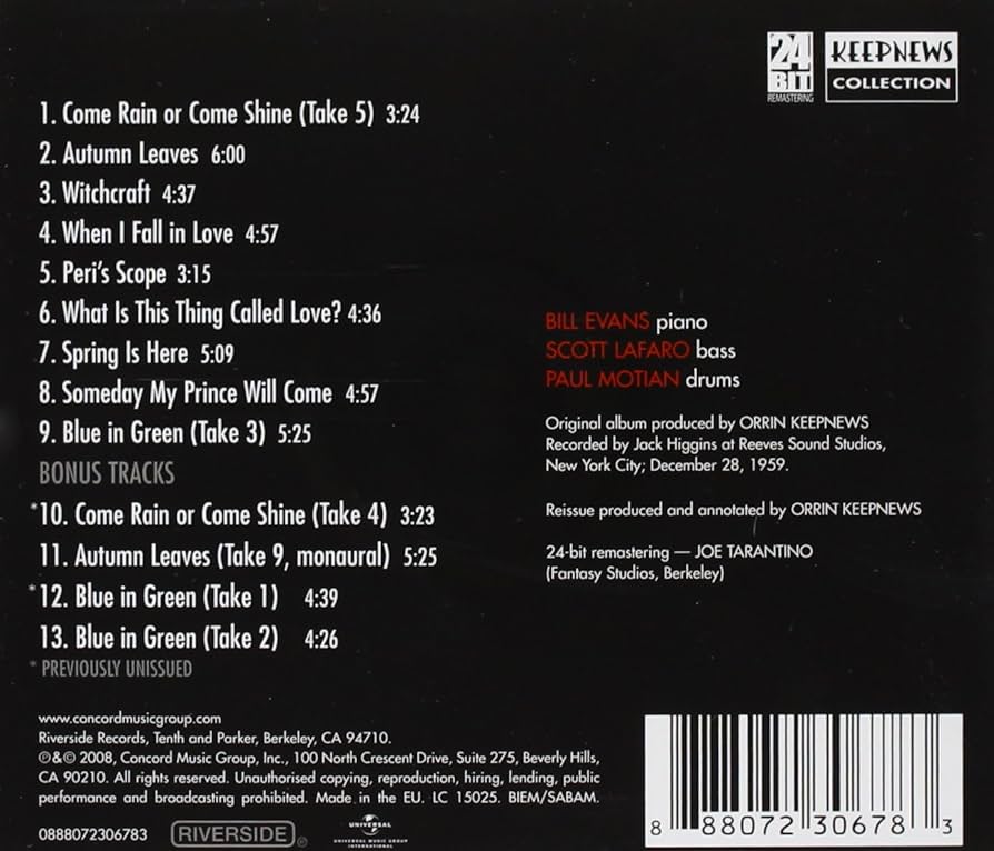 [XRCD/紙ジャケットCD]ポートレイト・イン・ジャズ+1/ビル・エヴァンス Amazon.co.jp: ポートレイト・イン・ジャズ+1(XRCD/紙ジャケット