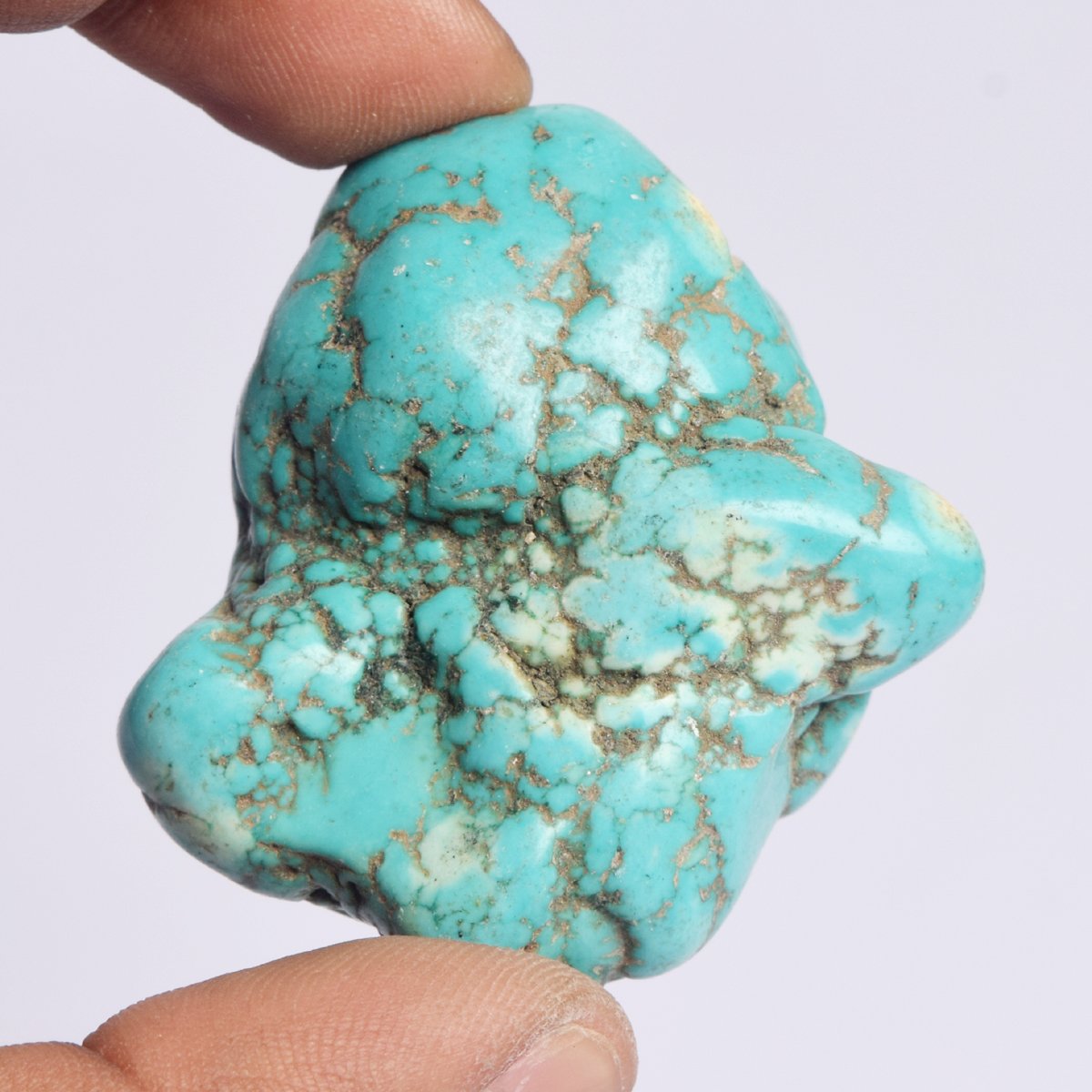 BR-629 Pierre précieuse naturelle en turquoise brute 344 carats, Pierre précieuse, Arizona - Bleu turquoise