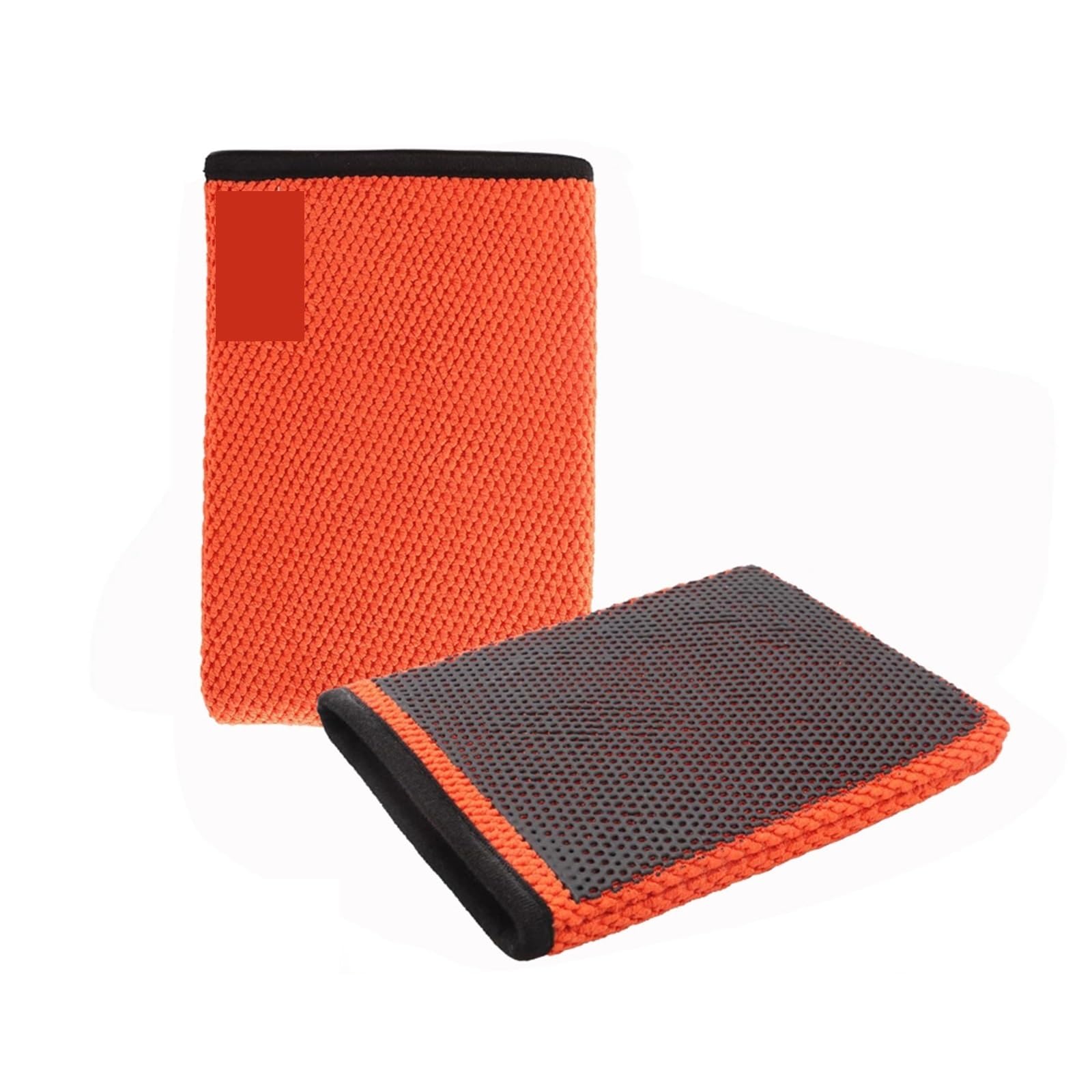 2 Stück Clay Bar Mitt Glove Detailing Reinigungstuch | Tuch-Autowäsche entfernt schnell Schmutz von Ihren Lack- und Glasrädern