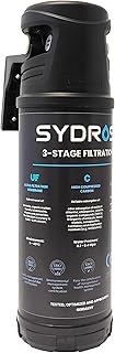 Sydros Performance Wasserfilter – 3-Stufen entfernen Mikroplastik, Chlor, PFAS & über 500 Schadstoffe - Sorgt für reines, vitales Trinkwasser & besseren Geschmack
