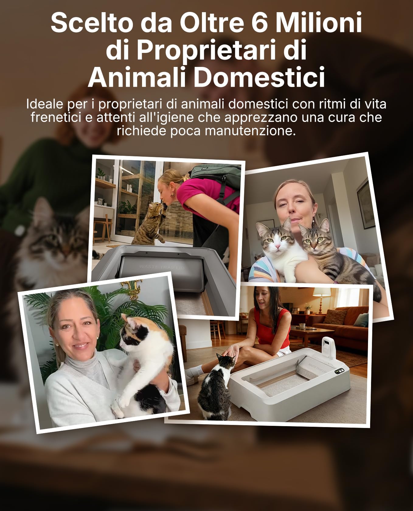 PETKIT Lettiera per Gatti Crystal, Lettiera per Gatti non Agglomerante, Compatibile con PUROBOT CRYSTAL DUO, Eliminazione Multi-odore, Antipolvere, Leggera e Pronta, Ricambio Diretto, 4 Sacchi