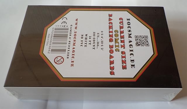 Docsmagic.de 100 Current Size Comic Book Backing Boards 6-3/4" x 10-1/2" 24pt White