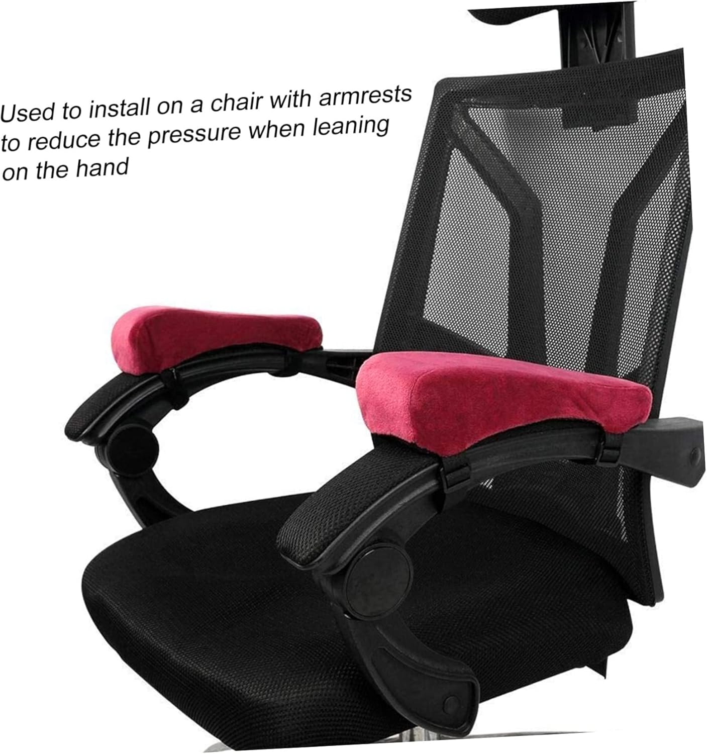 4pcs Armrest Cushion Memory Elbow Pillow for Forearm Pressure Relief Detachable Washable Fit for Office Home Chairs Gaming Dining Chairs